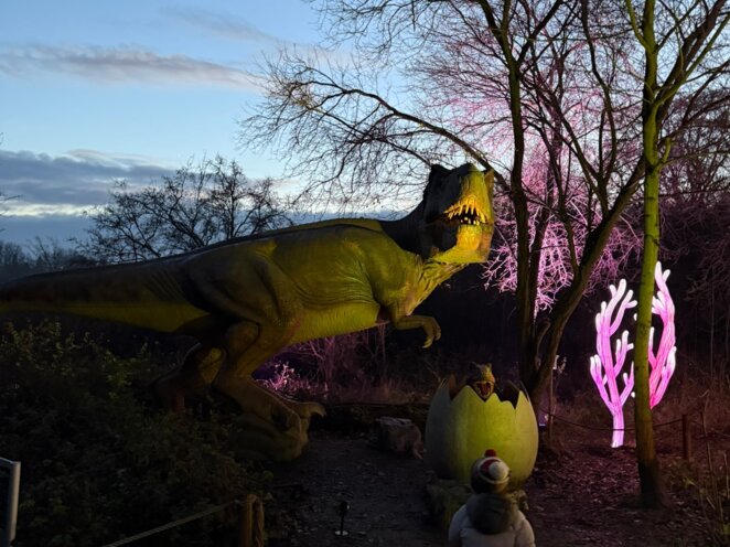 Návštěva Dinolive v zimě